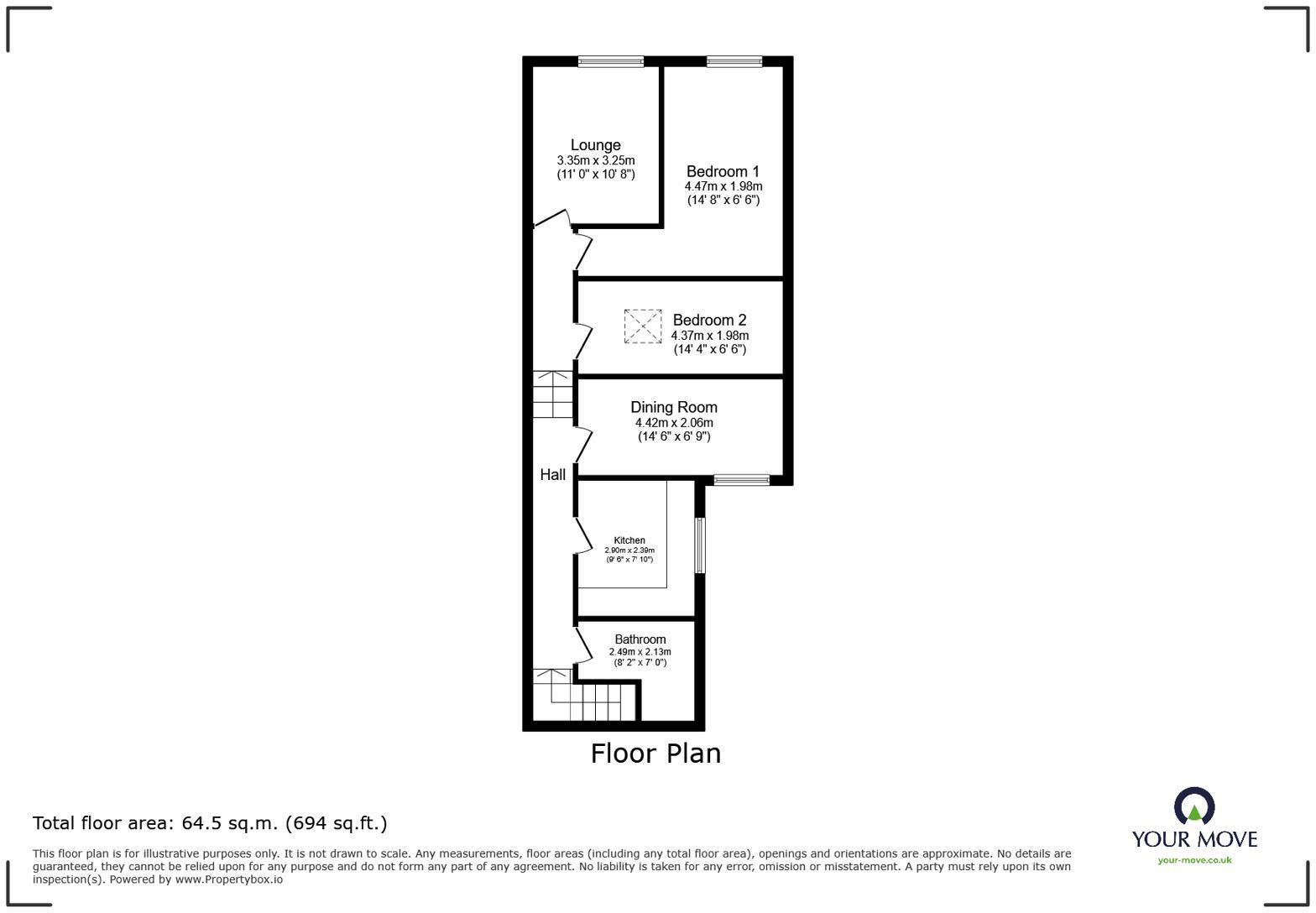 Nuthall Road, Nottingham, Nottinghamshire, NG8 floorplan