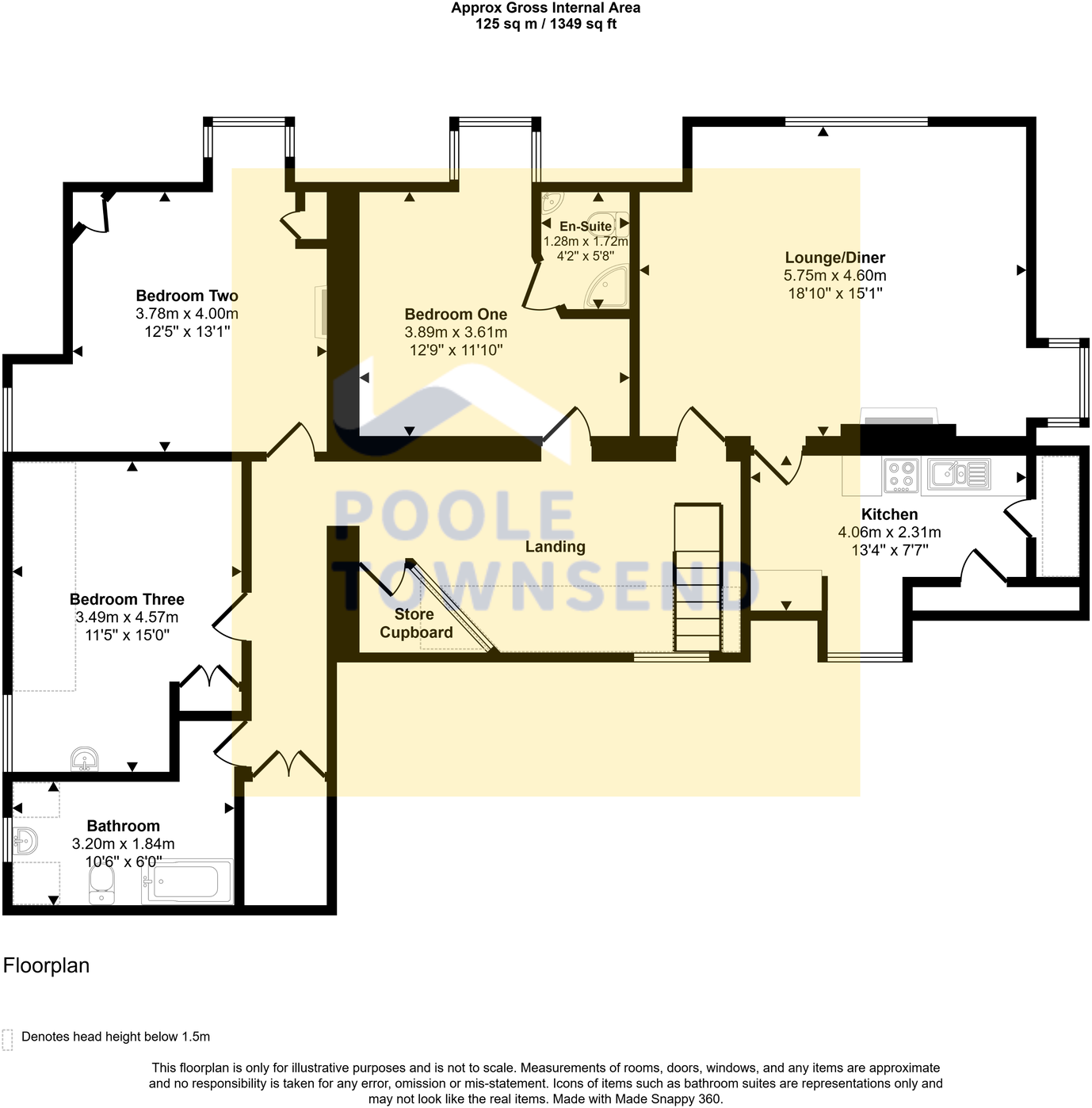 Flat 5 Kilmidyke Mansions, Grange over Sands floorplan