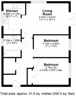 Sevenoaks Close, Sutton, SM2 floorplan