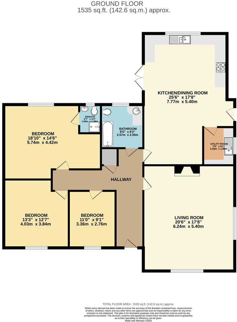 School Road, Tunstall floorplan