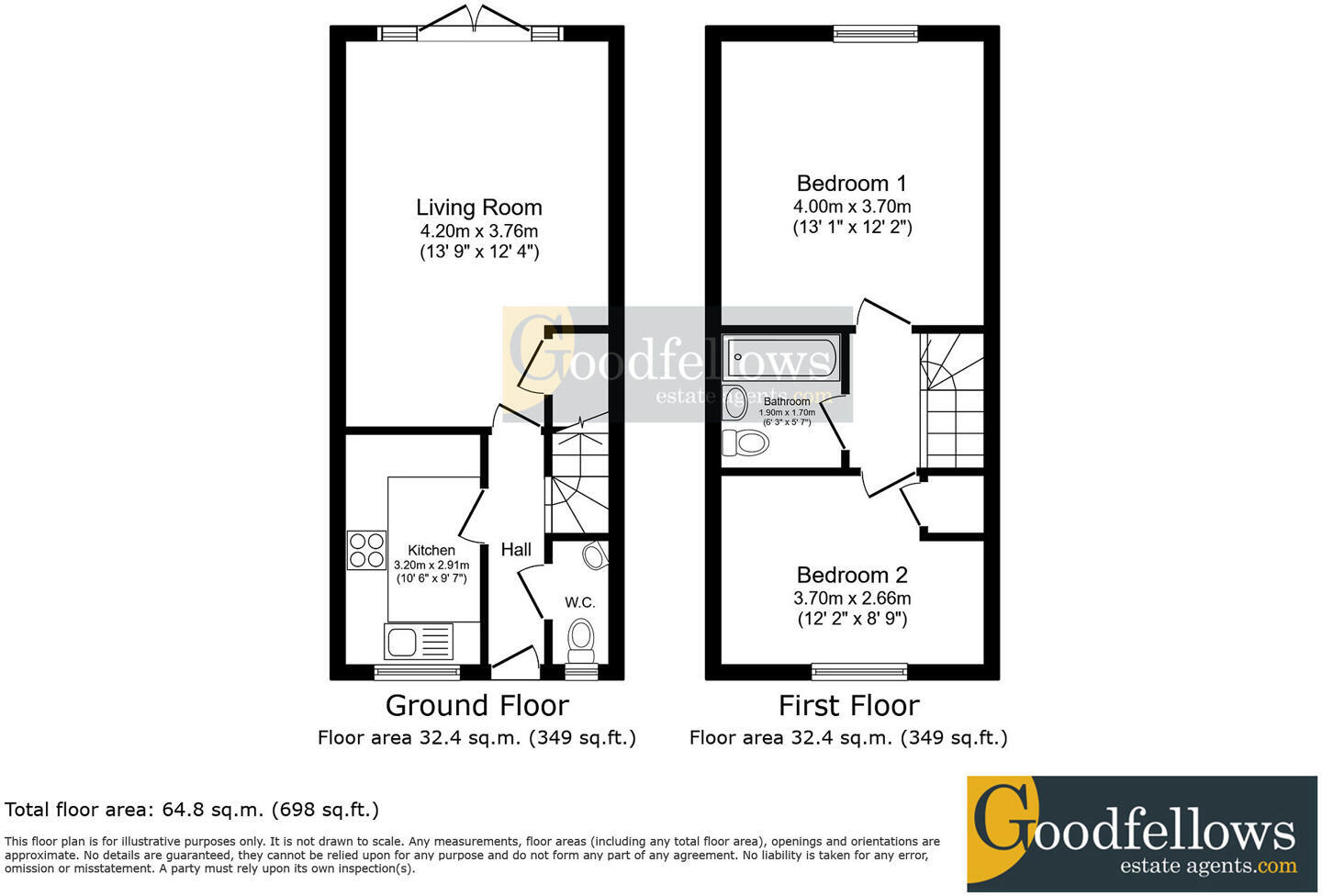 75, Walkerfield Court,  Newcastle Upon Tyne floorplan