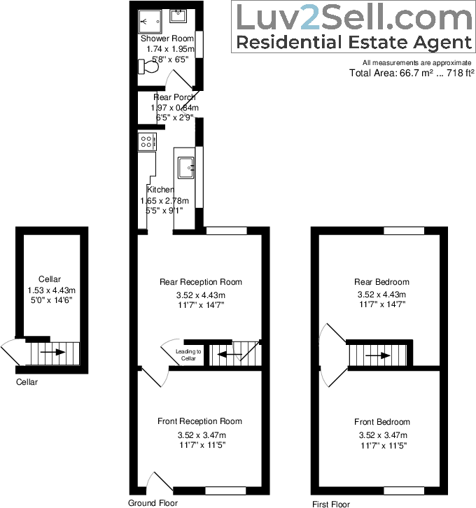 Peel Street, Newcastle Under Lyme, Staffordshire, ST5 floorplan