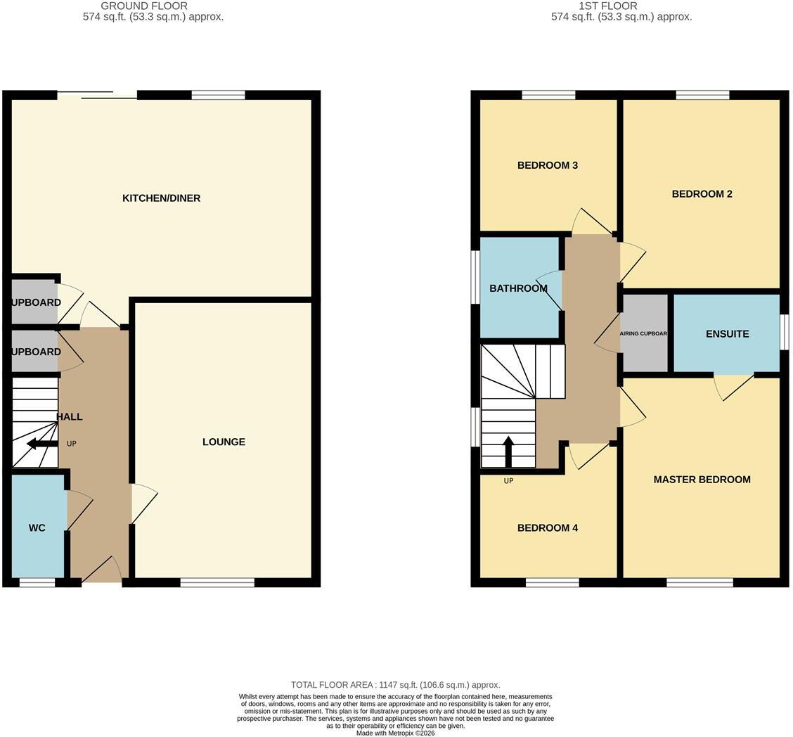 21, Birdwood Crescent, Bideford floorplan