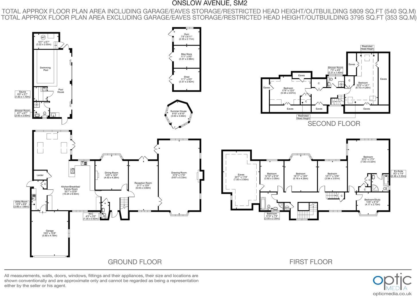 Onslow Avenue, South Cheam floorplan