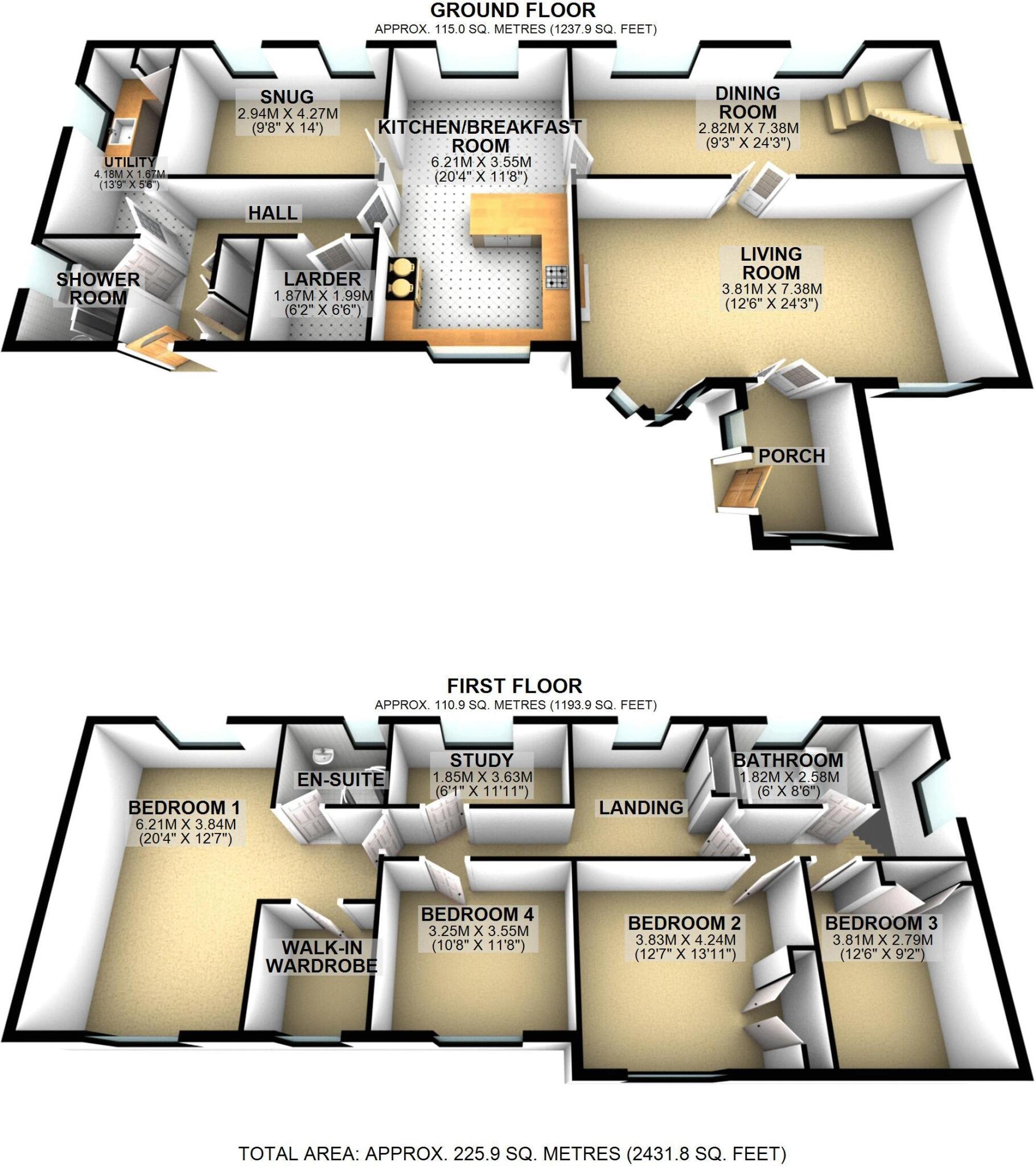 Llanwenarth, Abergavenny floorplan