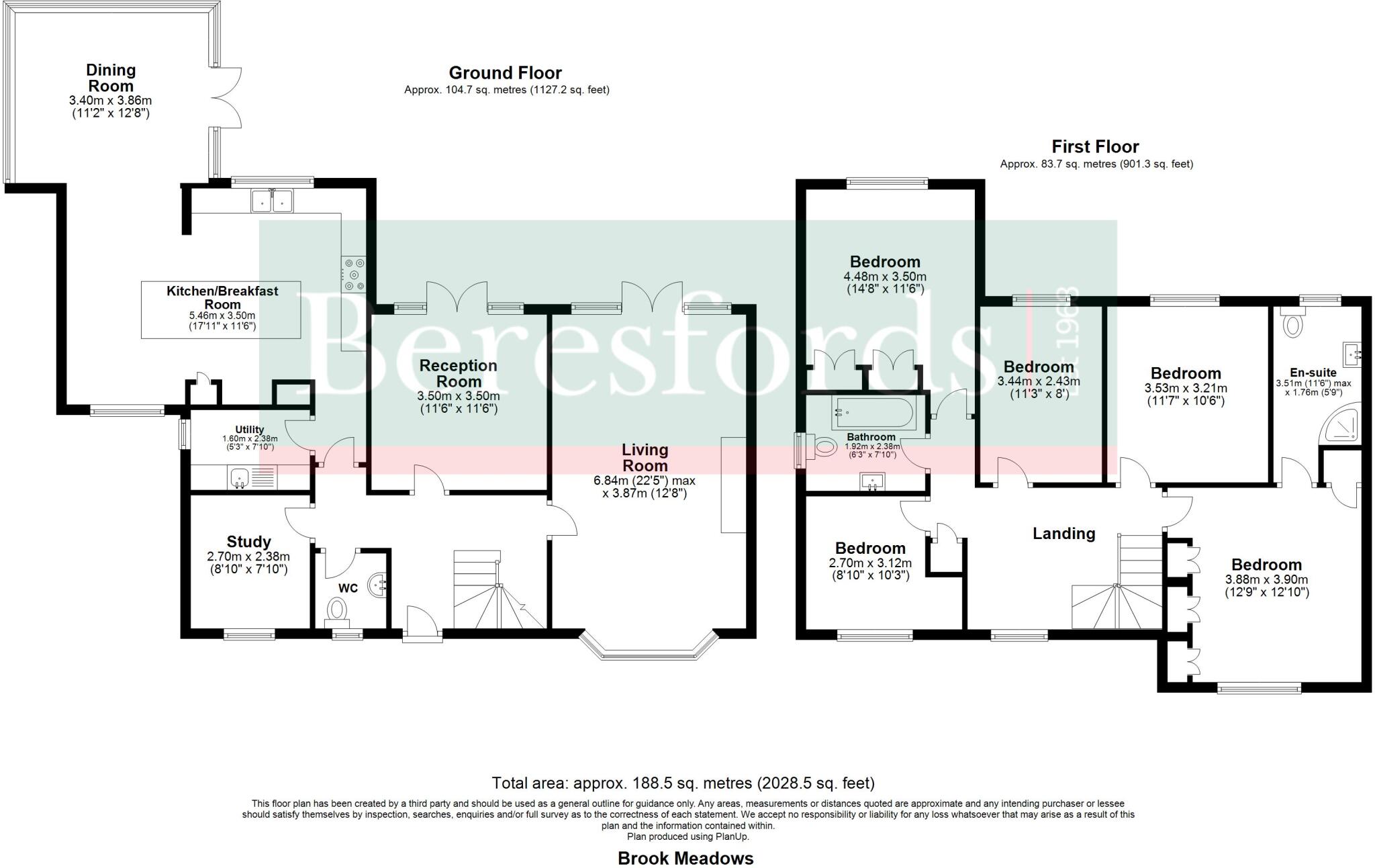Brook Meadows, Tiptree, CO5 floorplan