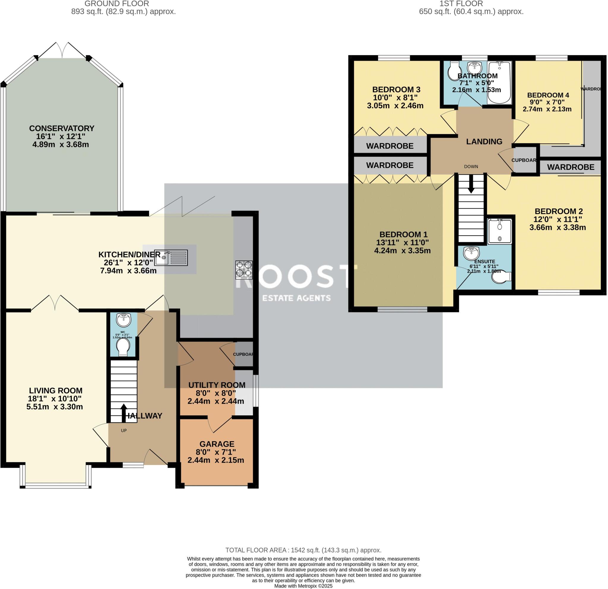 Cherry Close, Humberston floorplan