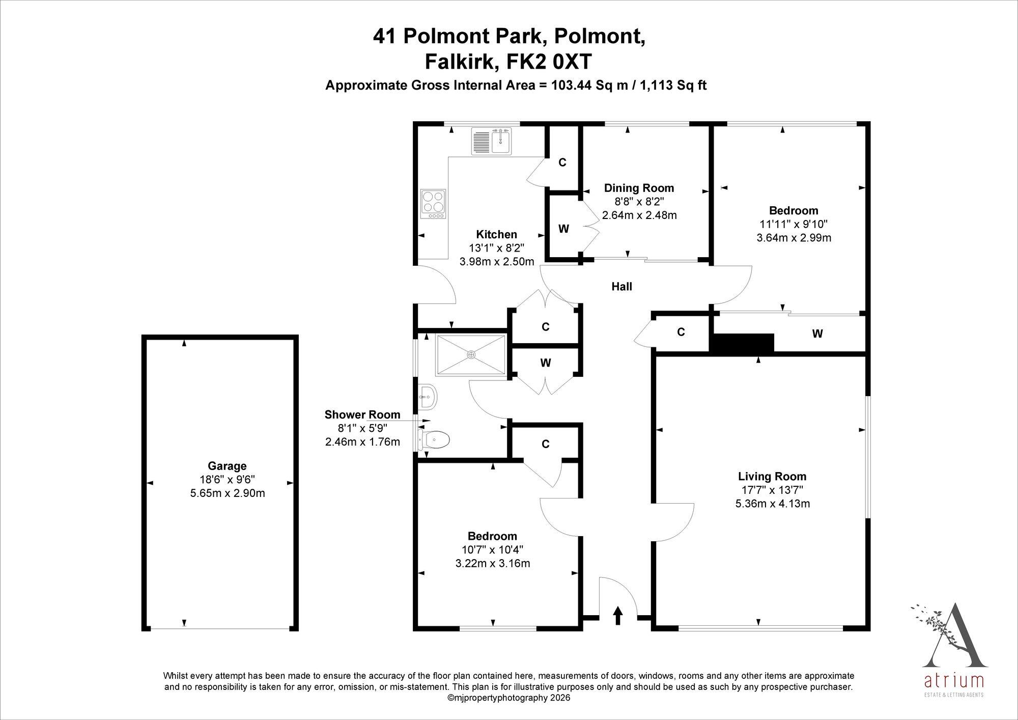 41 Polmont Park, Polmont, FK2 0XT floorplan