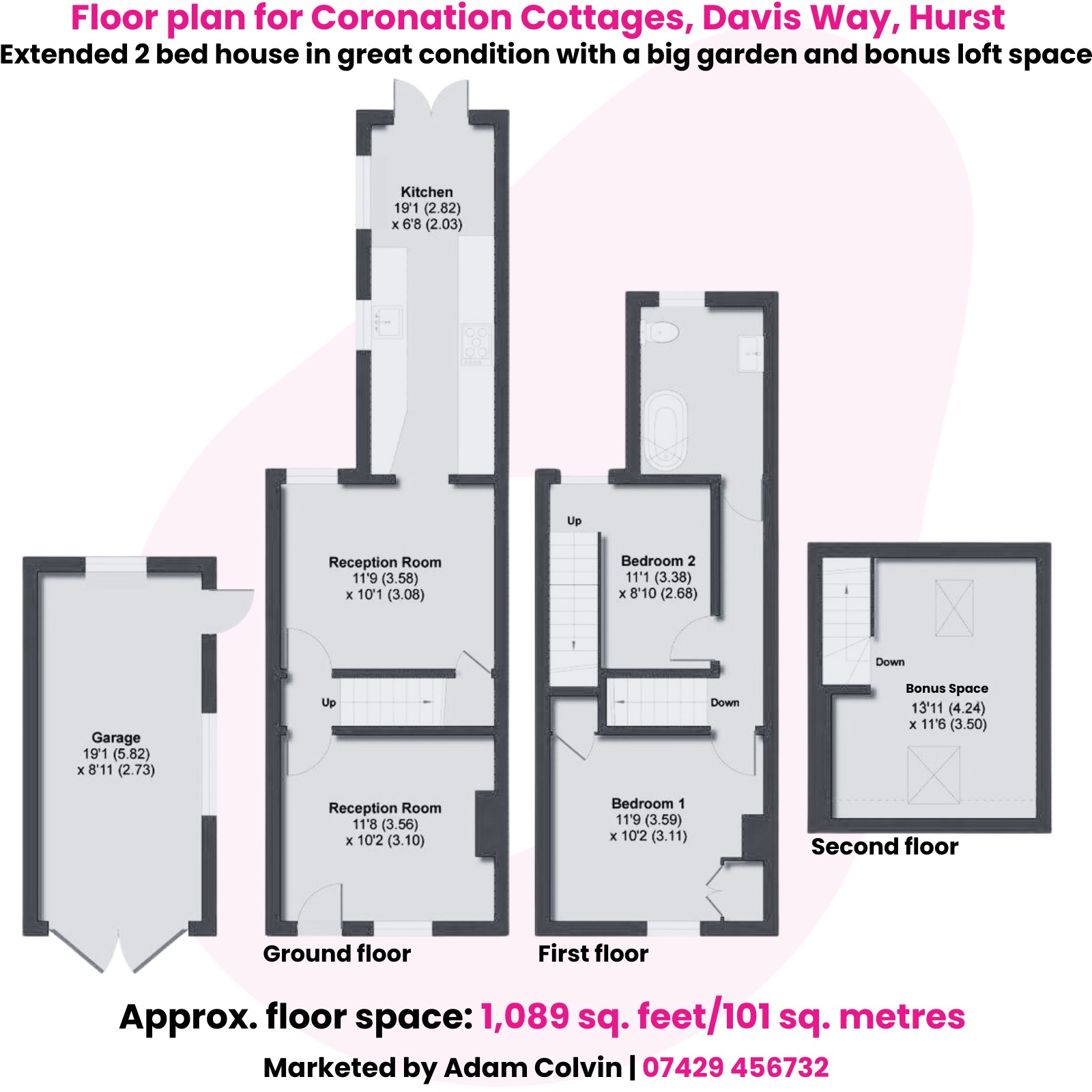 Coronation Cottages, Davis Way, Hurst, Berkshire, RG10 floorplan