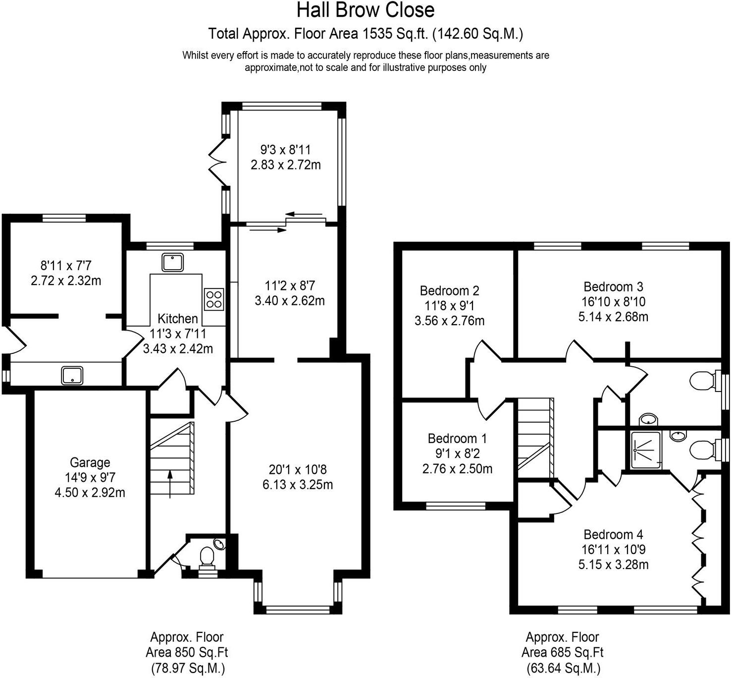 Hall Brow Close, Ormskirk, L39 floorplan