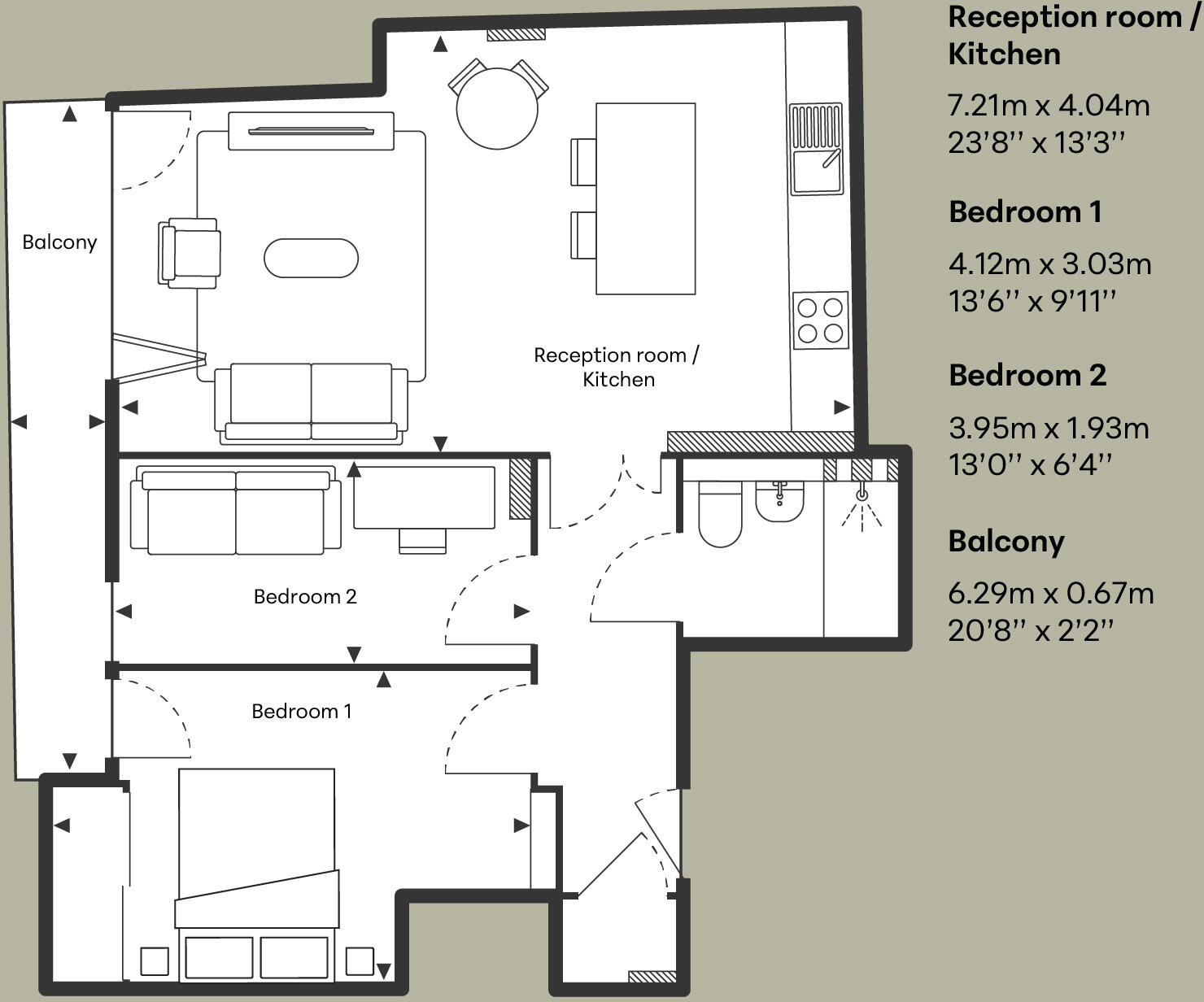 Flat 7, Waterson Street, London floorplan