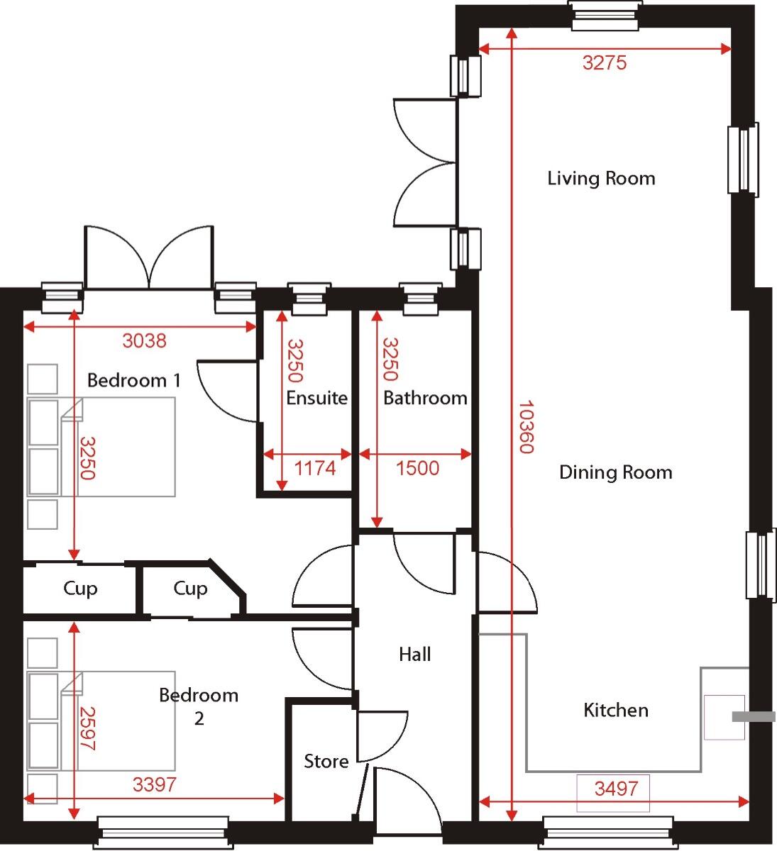 Nightingale Close, Melton, Woodbridge floorplan