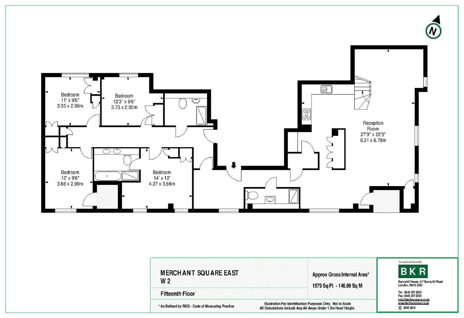Merchant Square, Paddington Basin, W2 floorplan