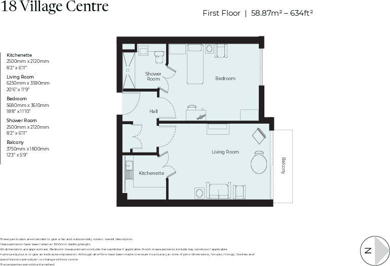 No. 18 Village Centre, Richmond Villages Cheltenham, Hatherley Lane, Cheltenham, Gloucestershire, GL51 floorplan