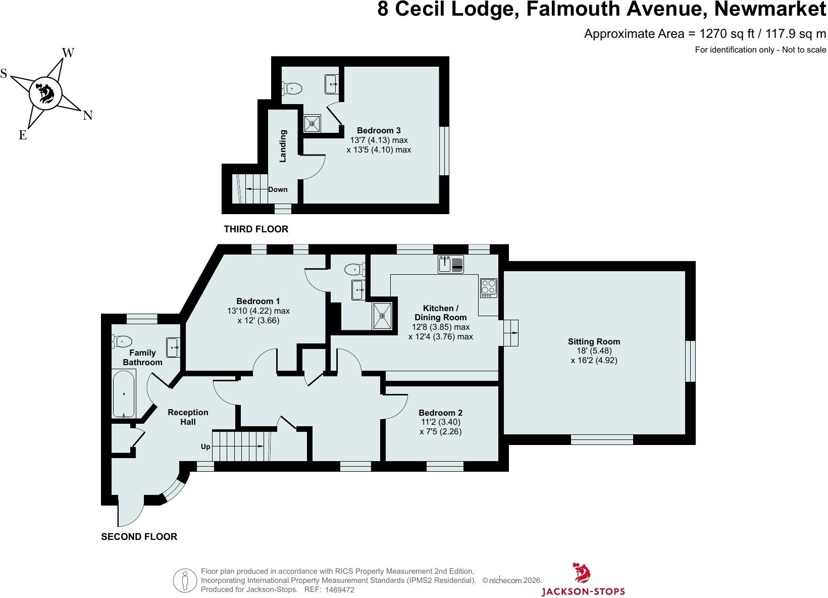 Falmouth Avenue, Newmarket, Suffolk, CB8 floorplan