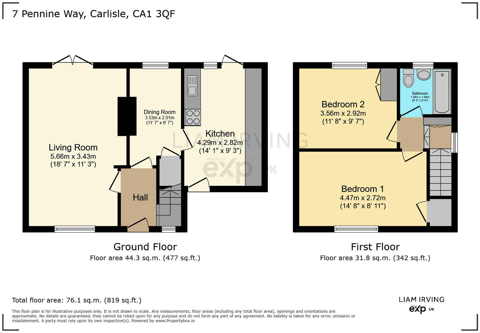 7, Pennine Way, Carlisle, CA1 3QF floorplan