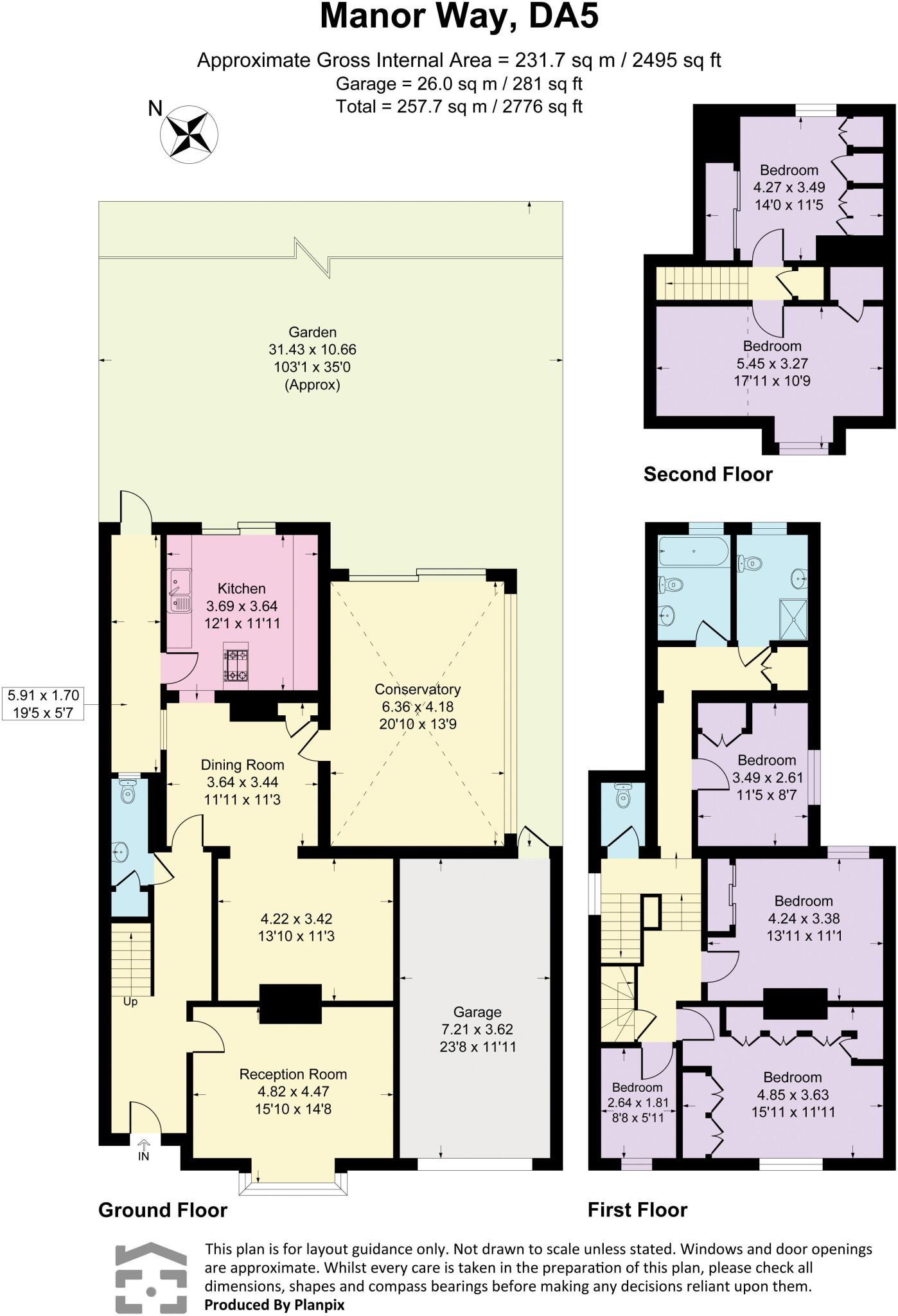 Manor Way, Bexley floorplan
