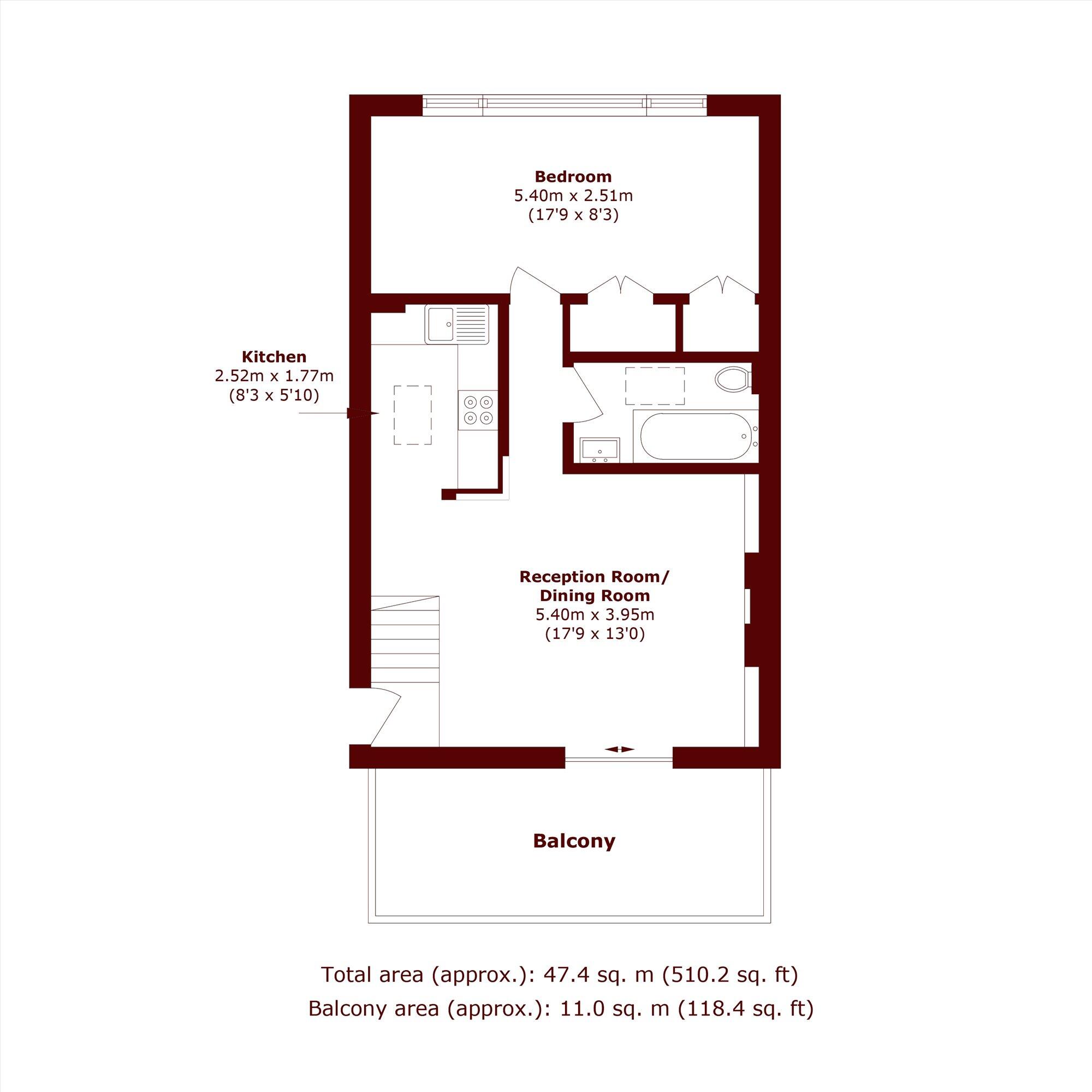 Gratton Road, Brook Green floorplan