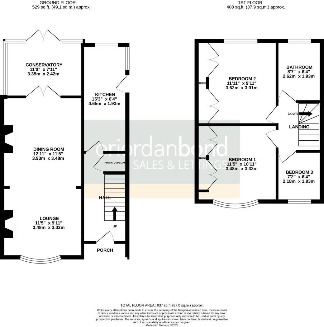 Park Avenue, Rushden, Northamptonshire NN10 floorplan