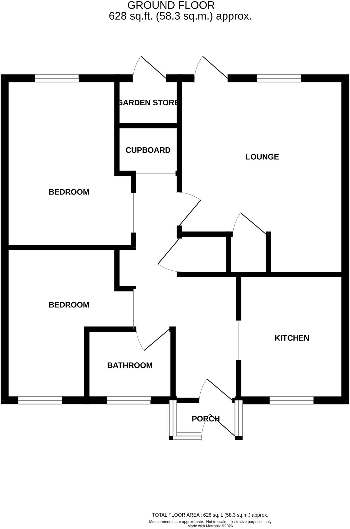 43 Fairfield Road, Stoke Ferry, King's Lynn, Norfolk PE33 9SR floorplan