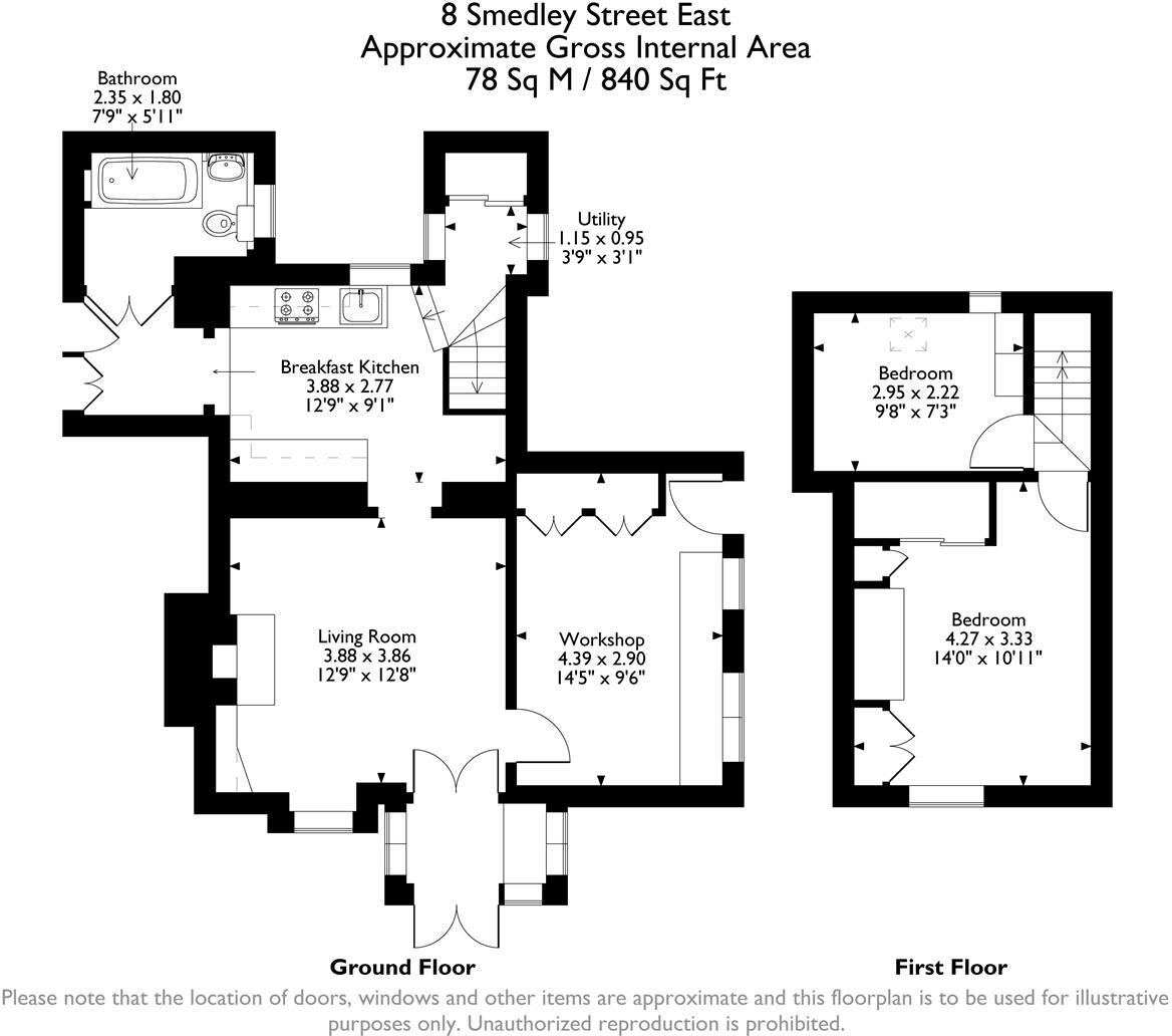 Smedley Street East, Matlock floorplan