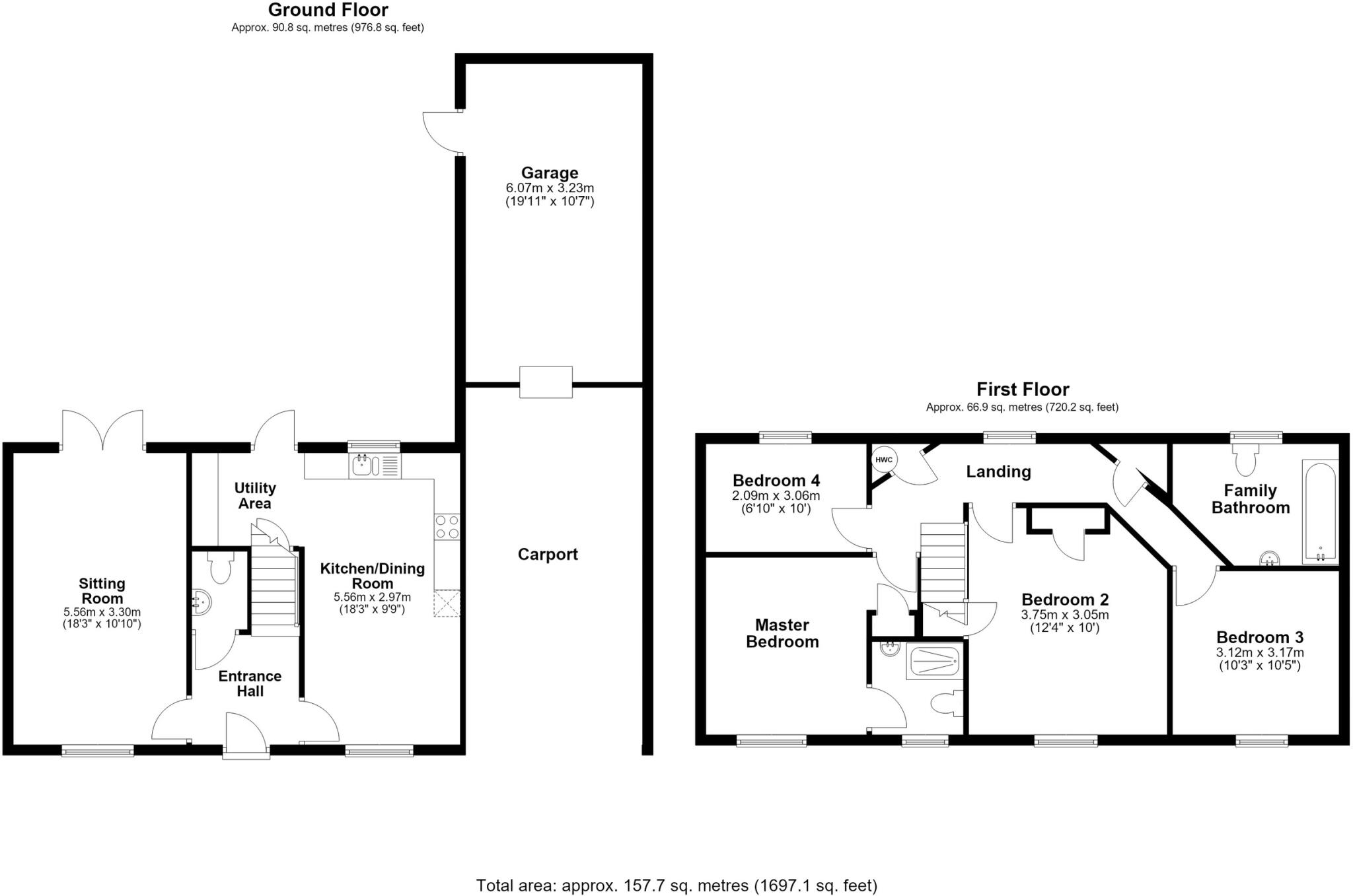 Morello Chase, Soham, Ely floorplan