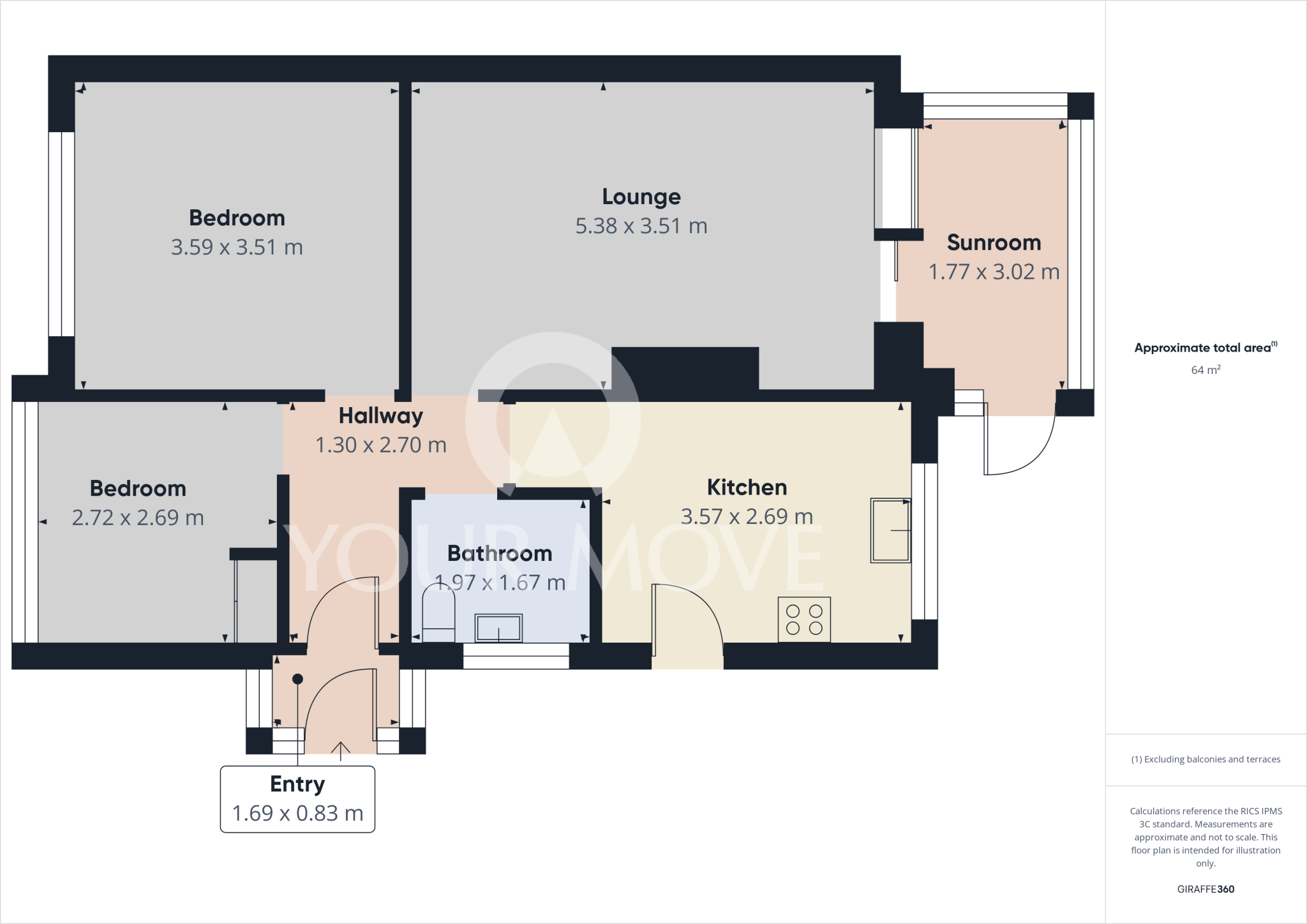 Kew Rise, Darlington, Durham, DL3 floorplan