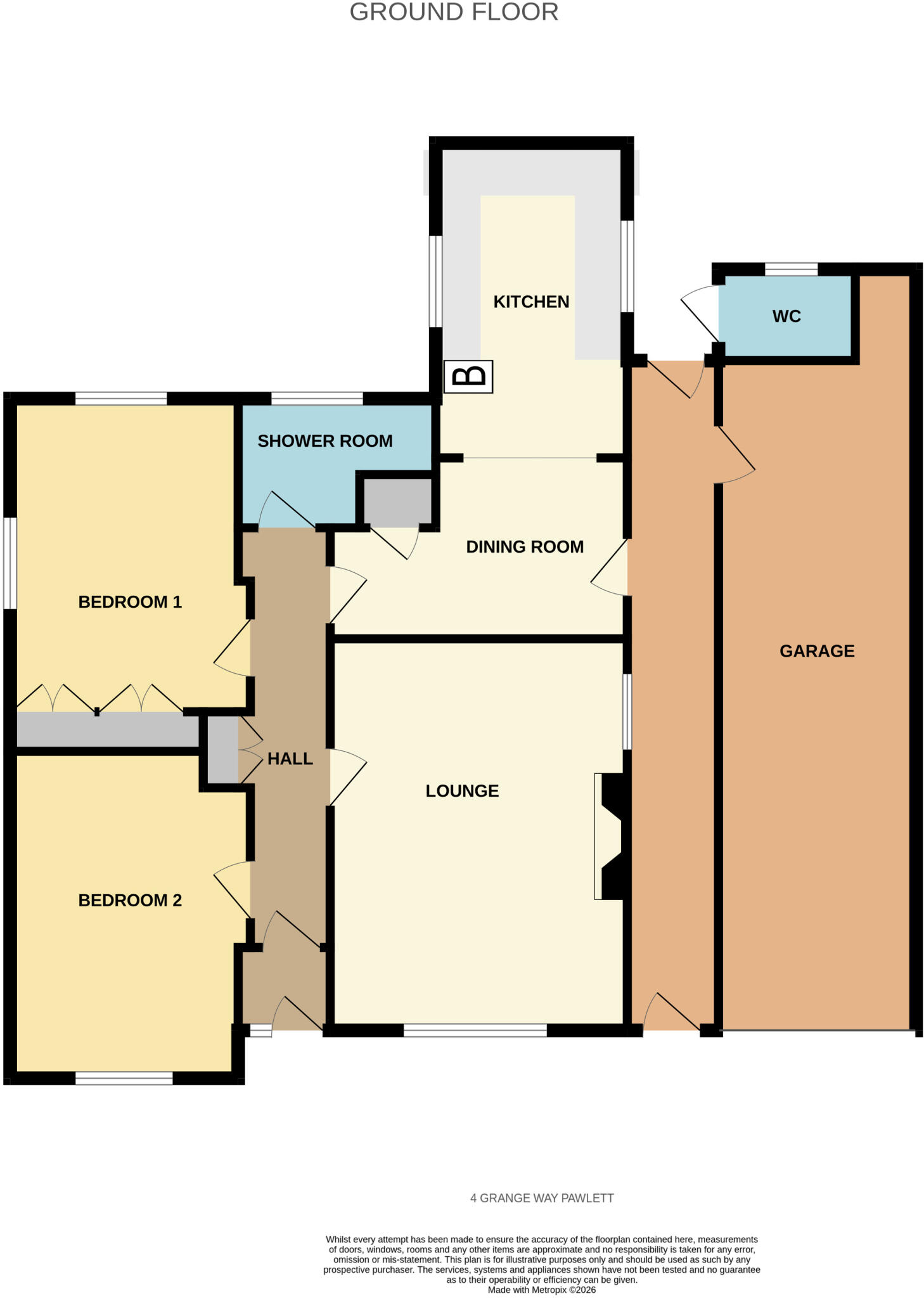 Grange Way, Pawlett, Bridgwater, Somerset, TA6 floorplan