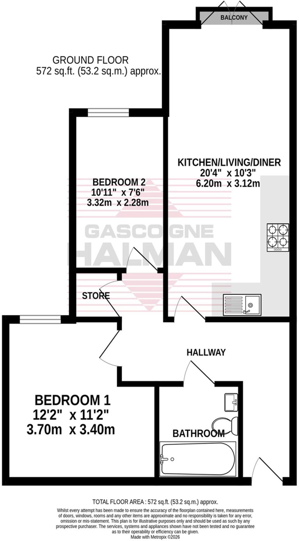 Hollyhedge Road, Hollyhedge Heights, M22 floorplan