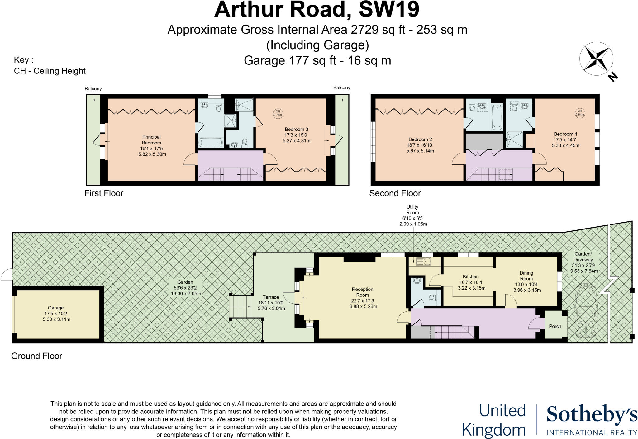 Arthur Road, Wimbledon, South West London, SW19 floorplan
