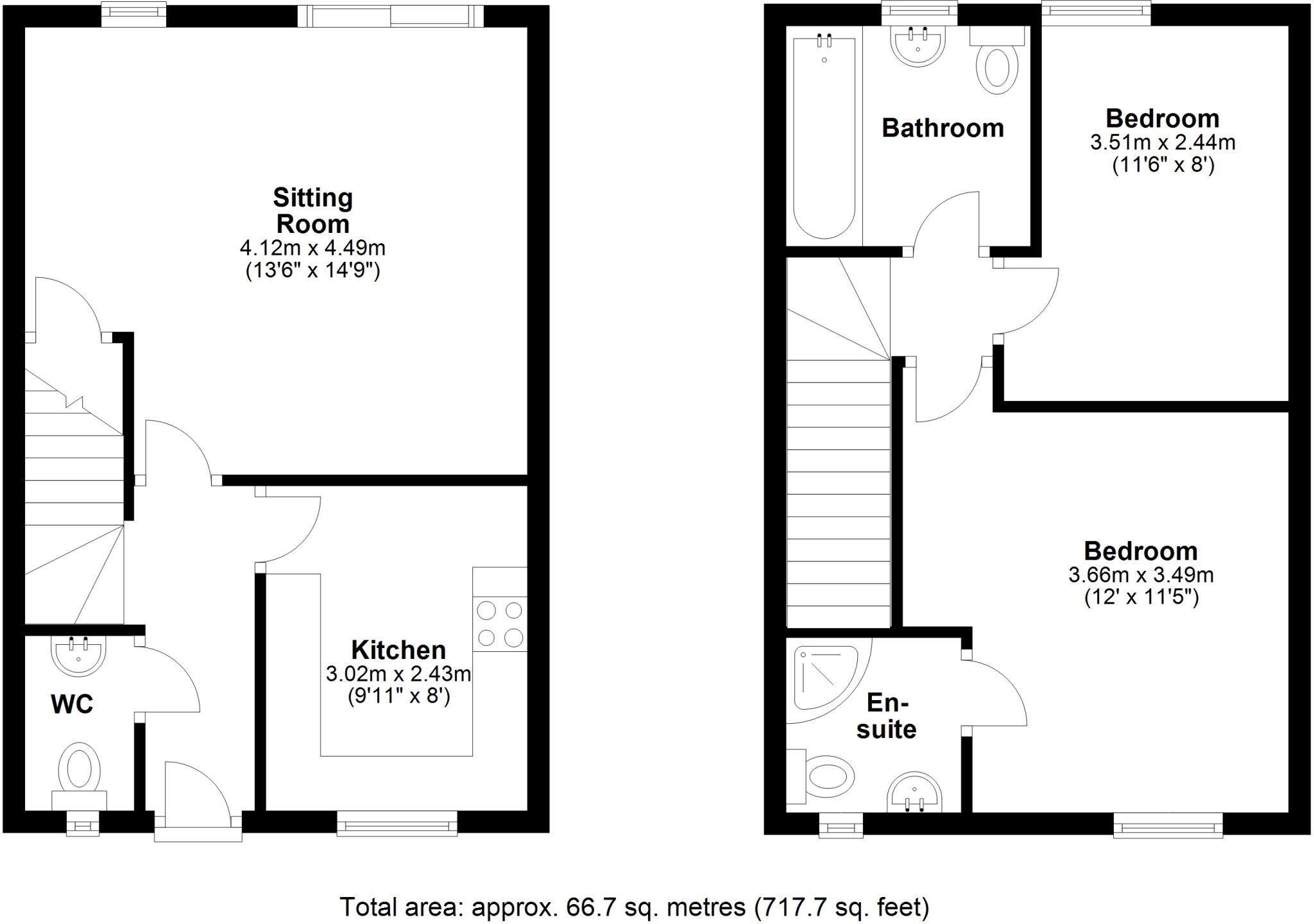 Kings Field, Seahouses, Northumberland, NE68 floorplan