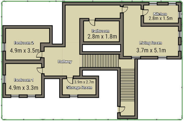 Apartment 3, Satchwell Granary, 2 New Street, Leamington Spa floorplan