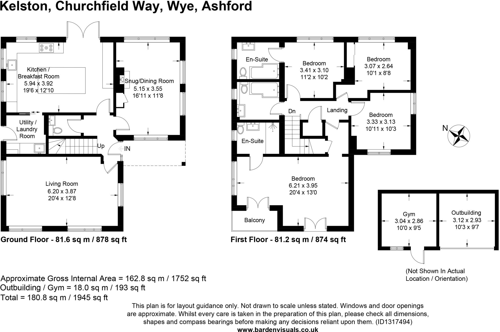 Churchfield Way, Wye, Ashford, Kent, TN25 floorplan