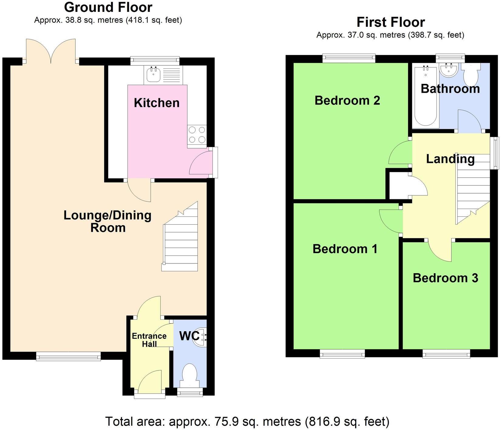 Richmond Drive, Skegness, PE25 floorplan