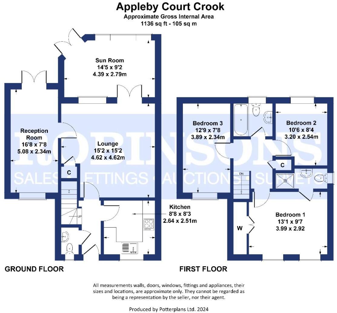 Appleby Court, Crook floorplan