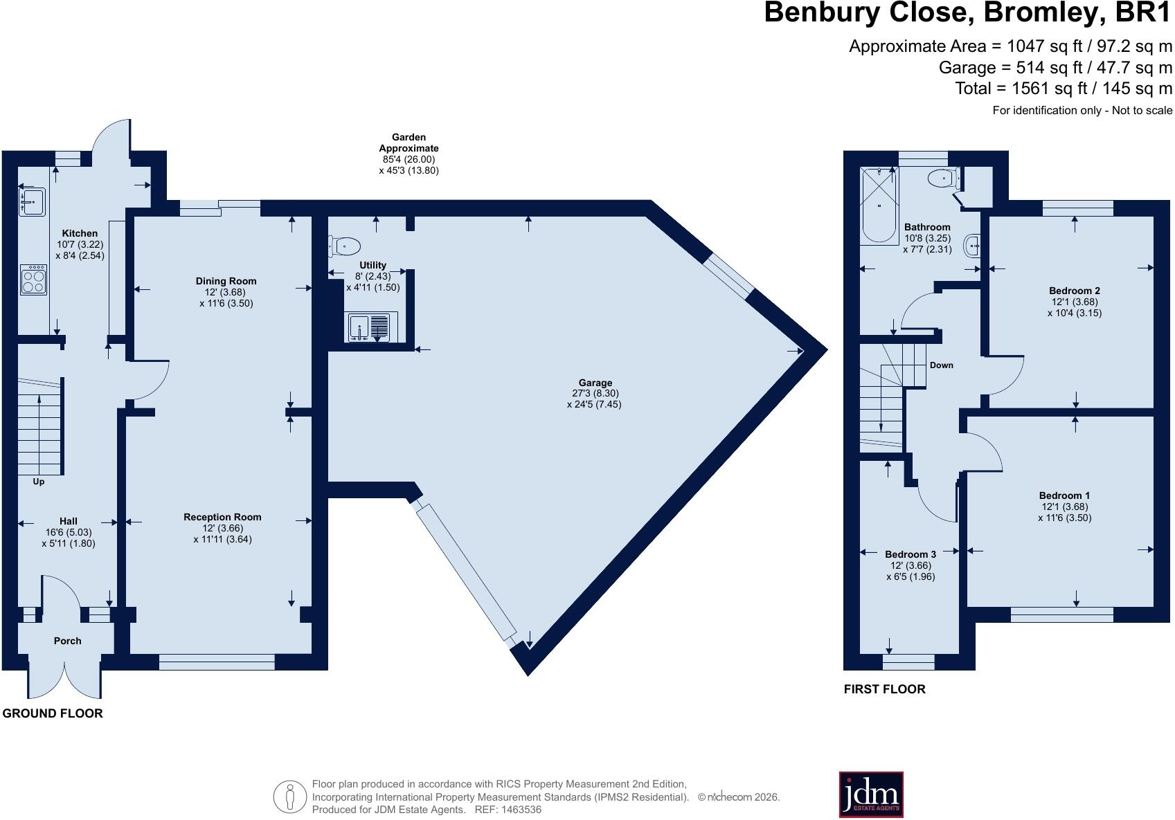 Benbury Close, Bromley, BR1 floorplan