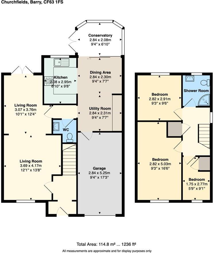 Churchfields, Barry floorplan