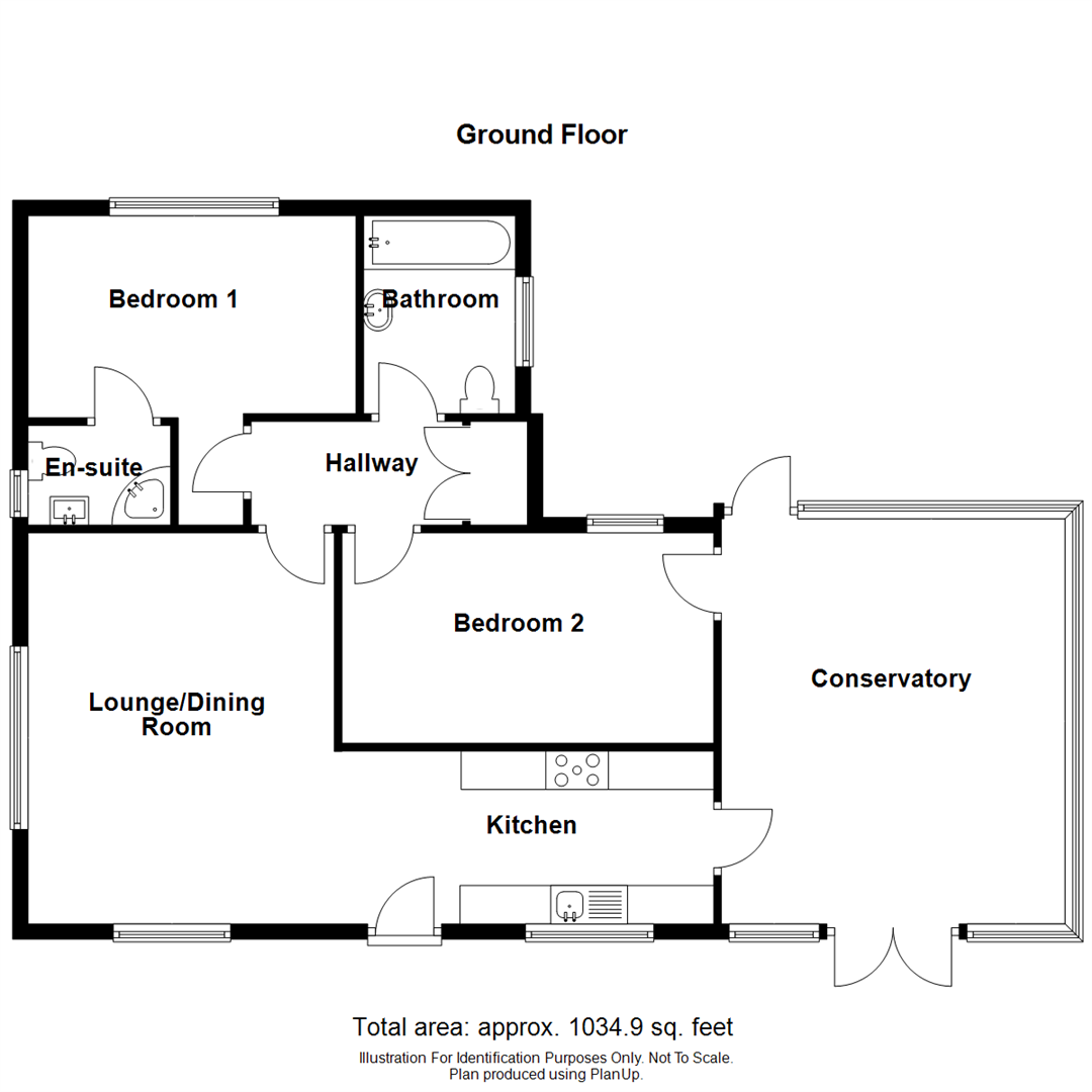 Blackhurst Bungalow, The Lawley, Longnor, Shrewsbury SY5 7QJ floorplan
