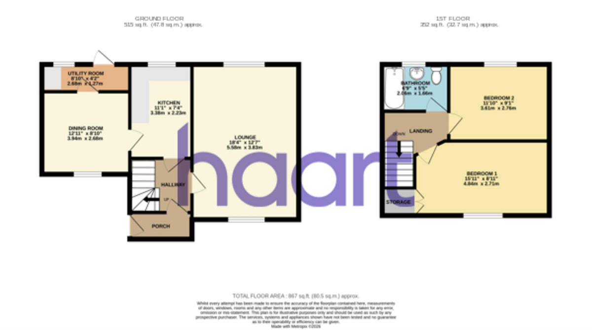 Ryecroft, Harlow floorplan