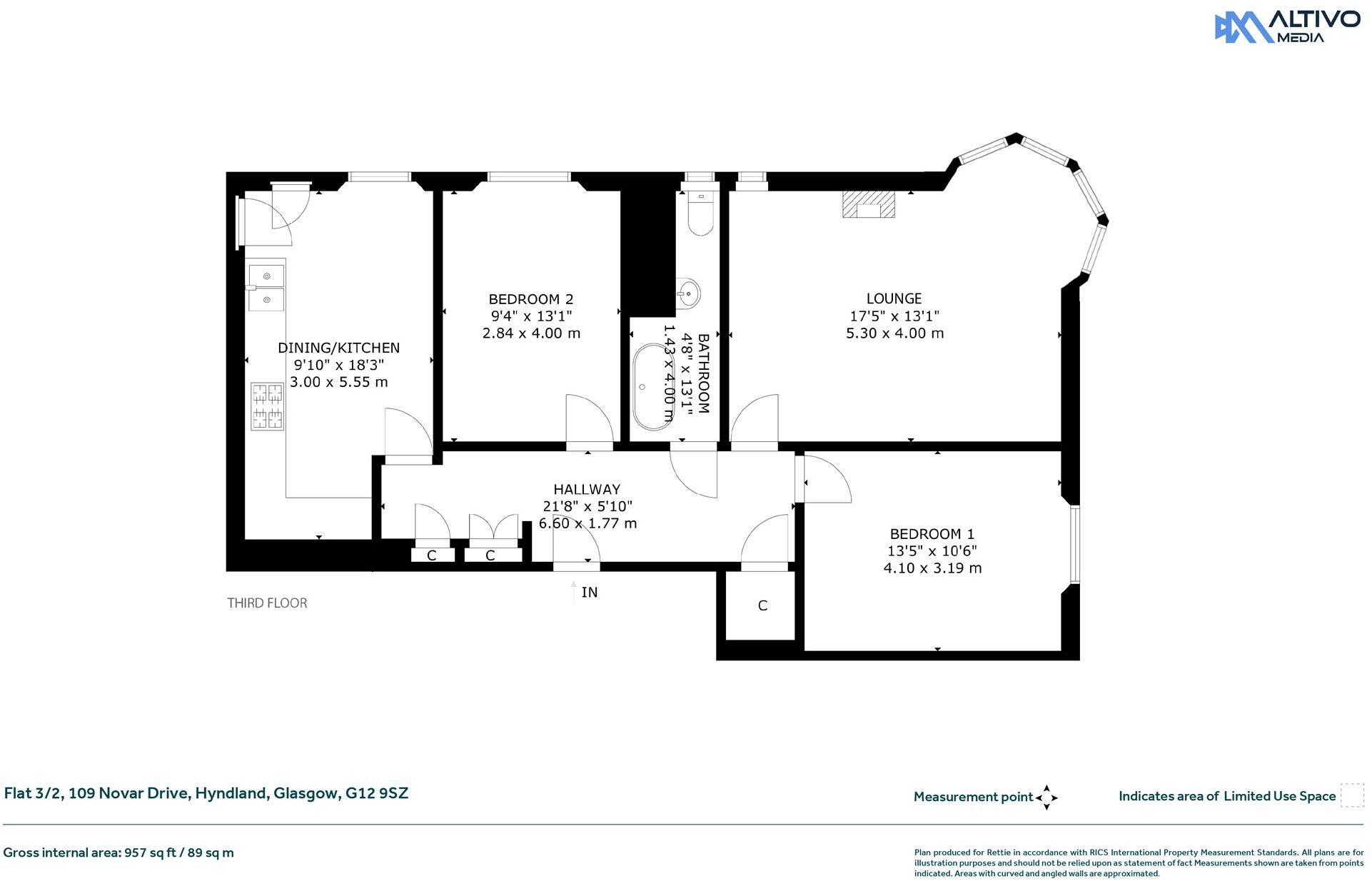 Novar Drive, Hyndland, Glasgow floorplan