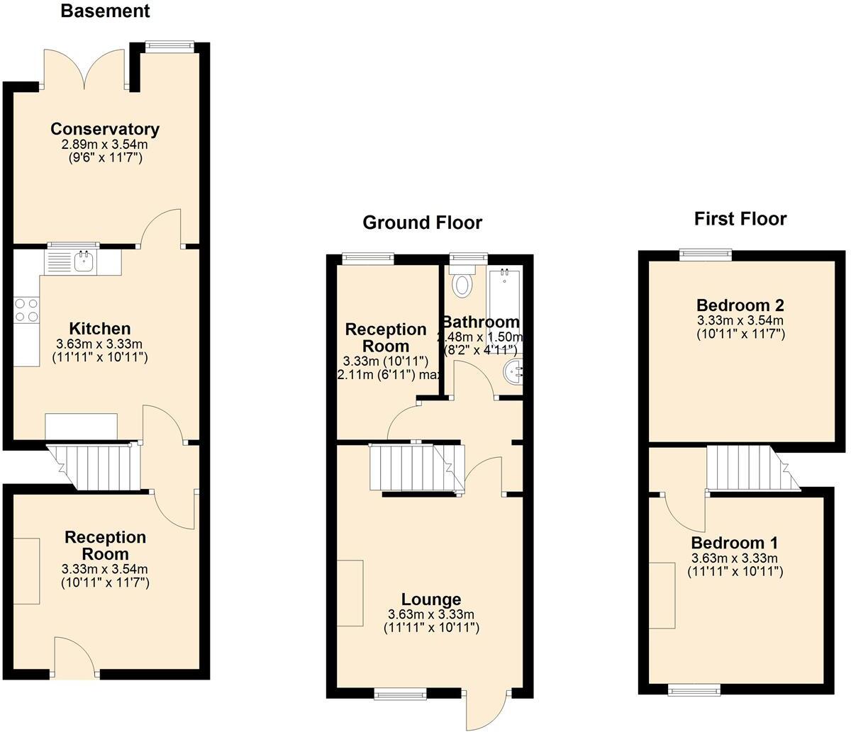 Gardiner Street, Gillingham floorplan