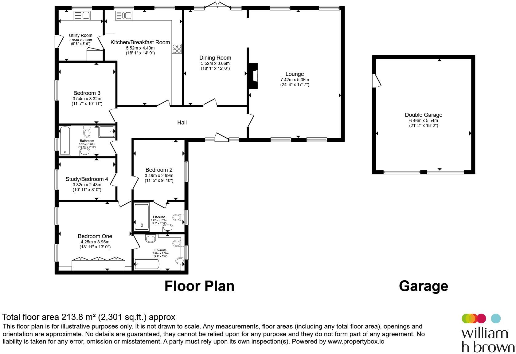 Leaden Hill, Orwell, Royston floorplan