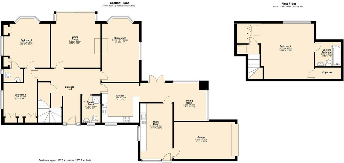 Ellerburn, Burton Road, Lower Bentham floorplan