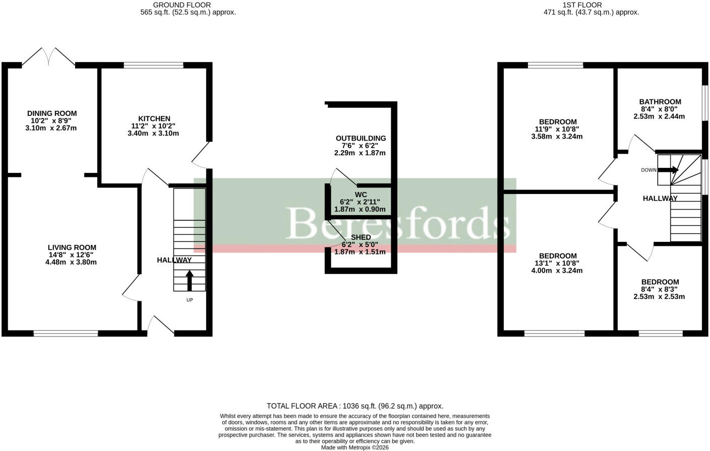 Clyde Crescent, Chelmsford, CM1 floorplan