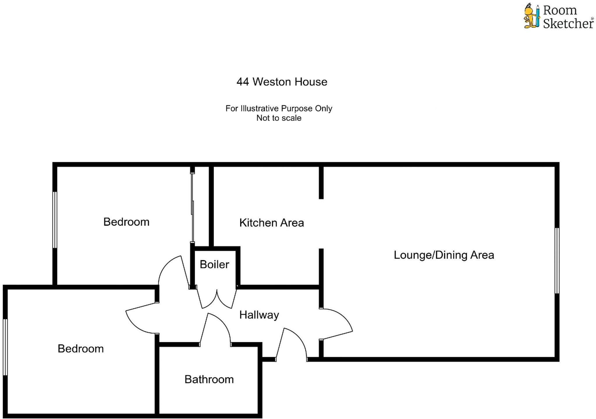 44, Weston House, Gregory Gardens, Northampton floorplan
