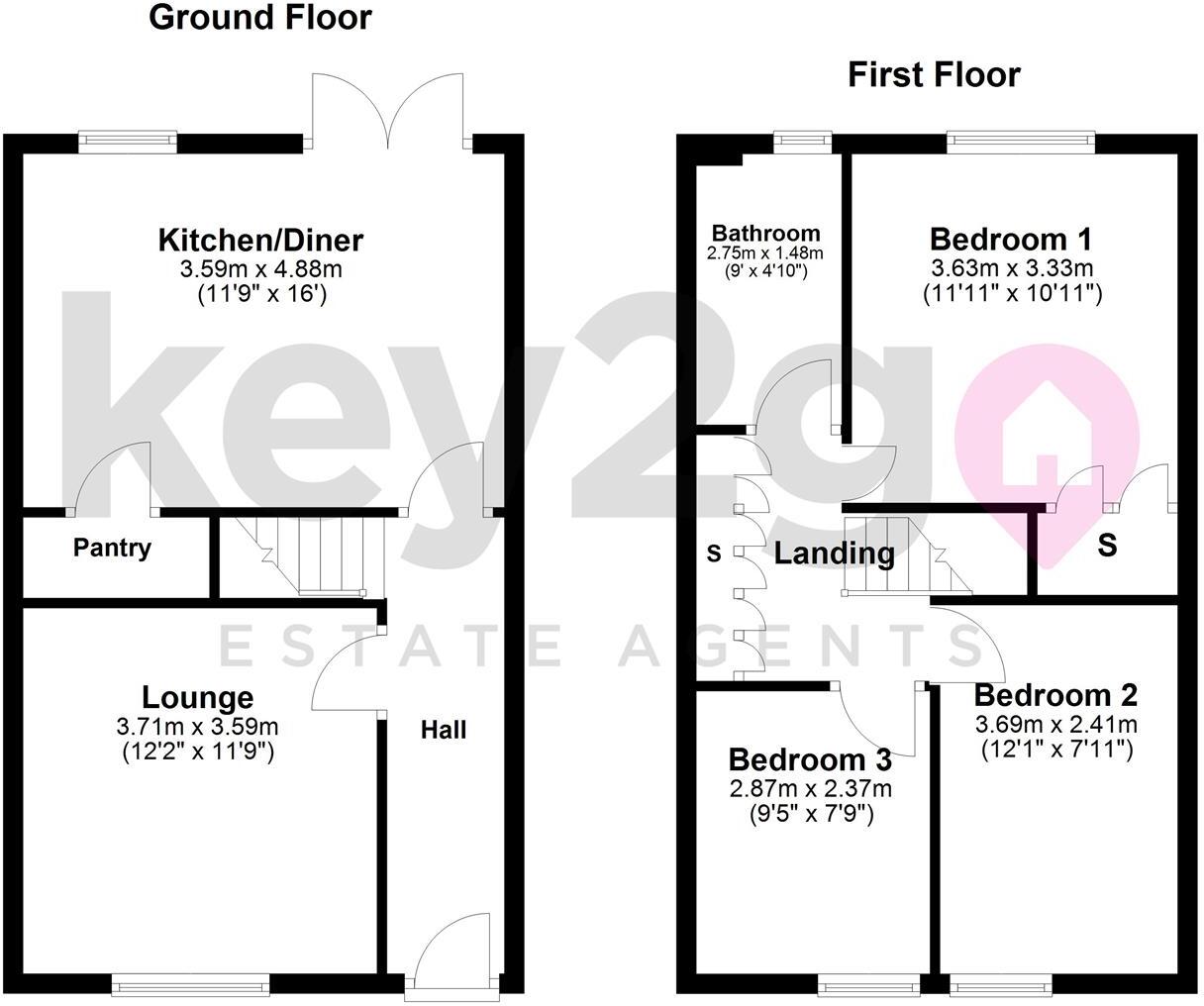 Ochre Dike Close, Waterthorpe, Sheffield, S20 floorplan