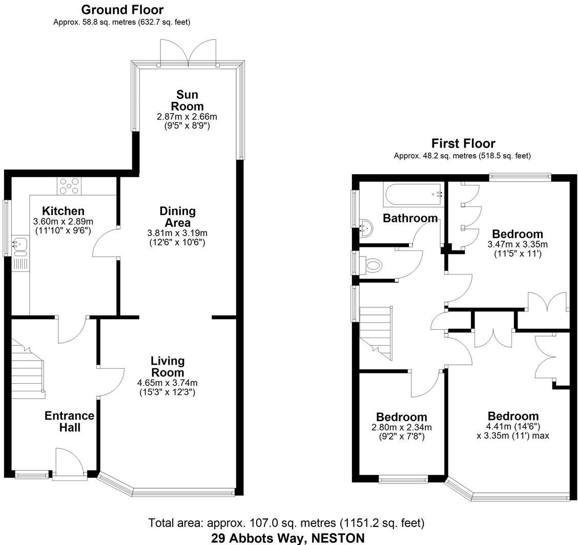 Abbots Way, Neston, Cheshire floorplan