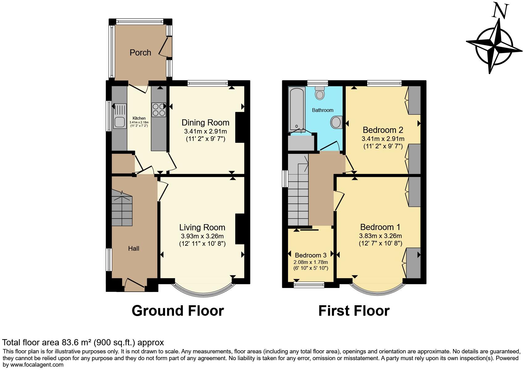 Higgin Lane, Halifax, HX3 floorplan