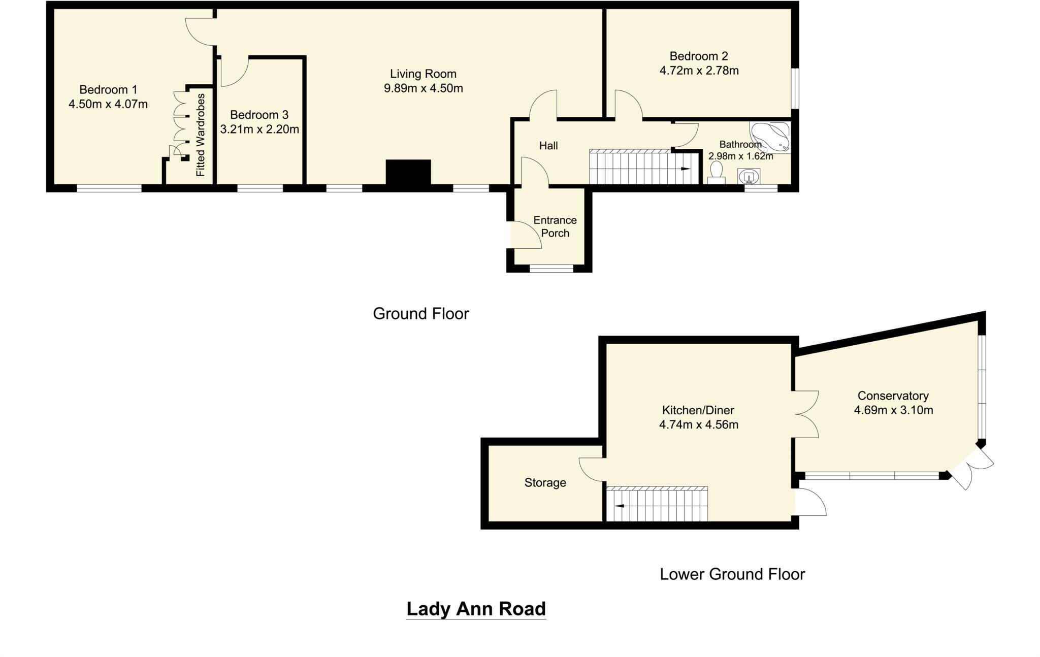 Lady Ann Road, Batley floorplan