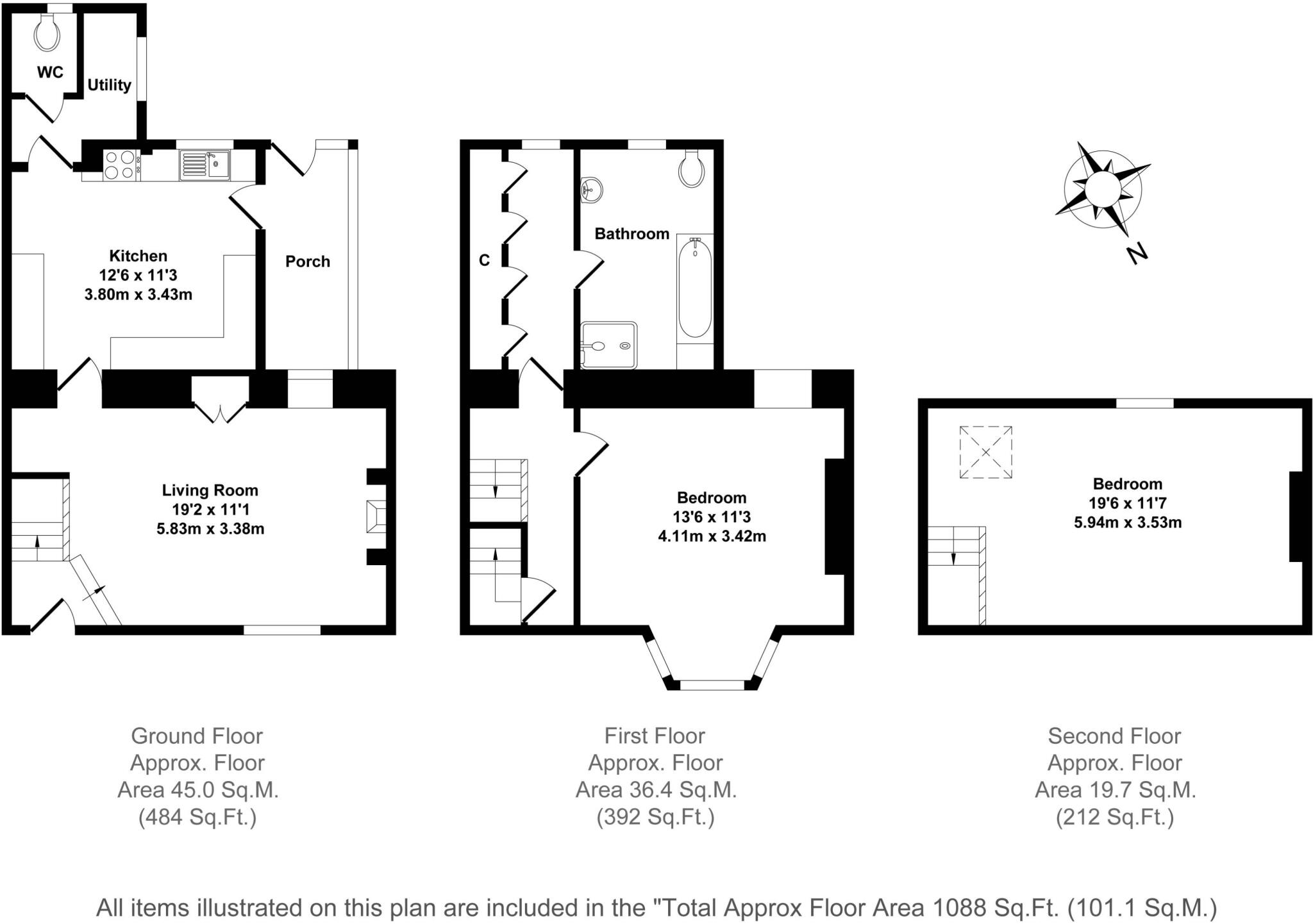 Chapel Row, Chadlington, OX7 floorplan